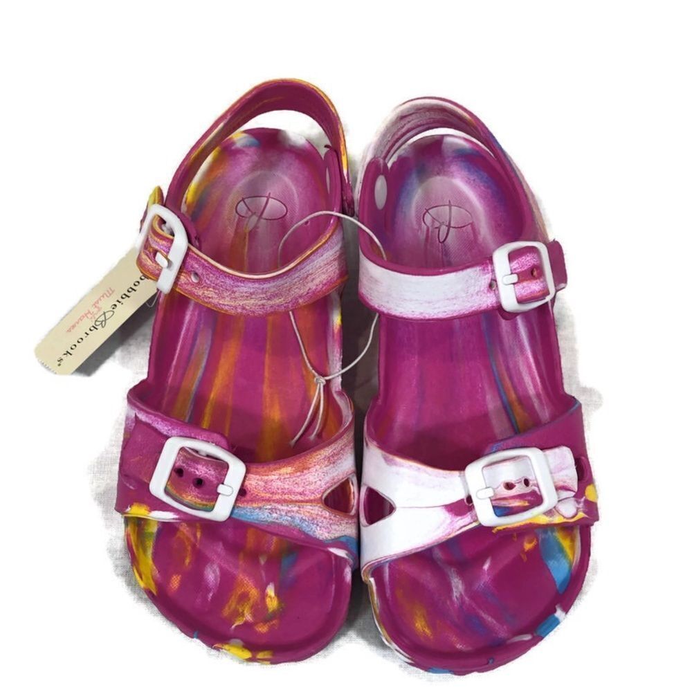 Brand new Bobbie‎ Brooks Color Swirls Sandals 2-3